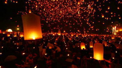 yeepeng festival, chiang mai festival
